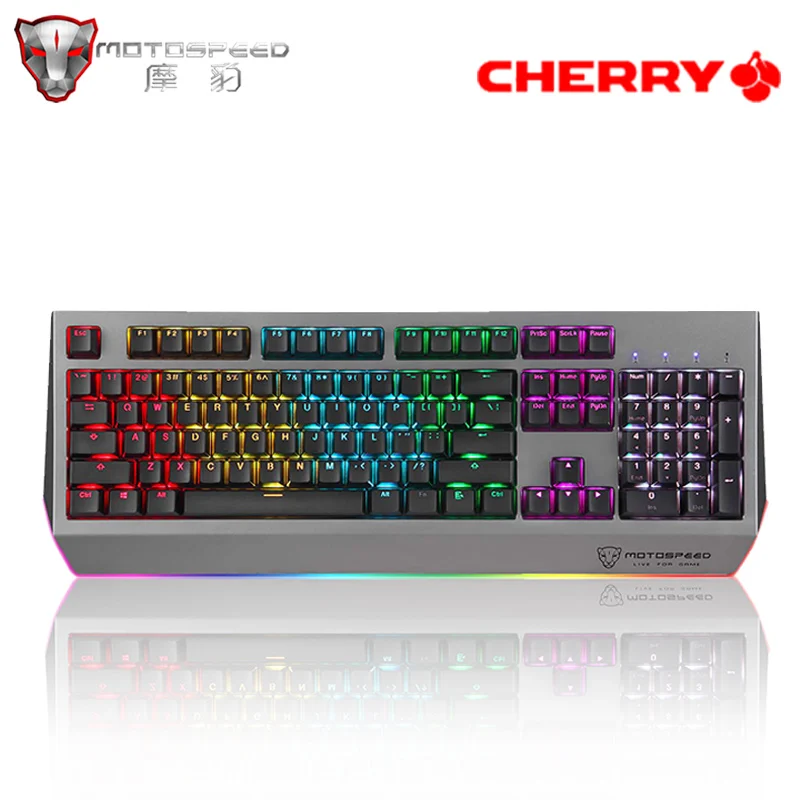 MOTOSPEED CK99 игровая механическая клавиатура Вишневый красный переключатель RGB