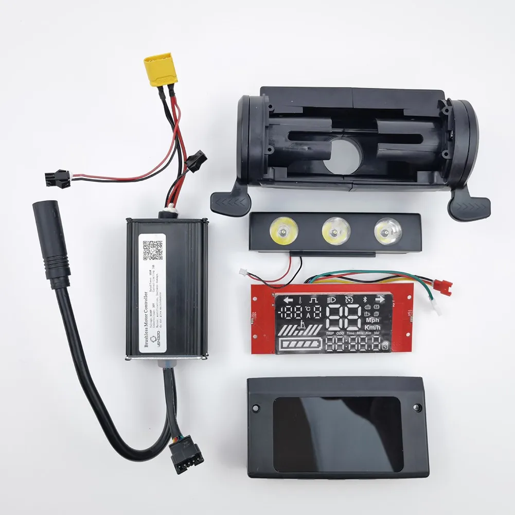 

8 Inch 36v 350w Controller Kit With Headlamp Digital Display Panel Cover For Kugoo S Scooter Osmo Scooter Replace Assembly Set