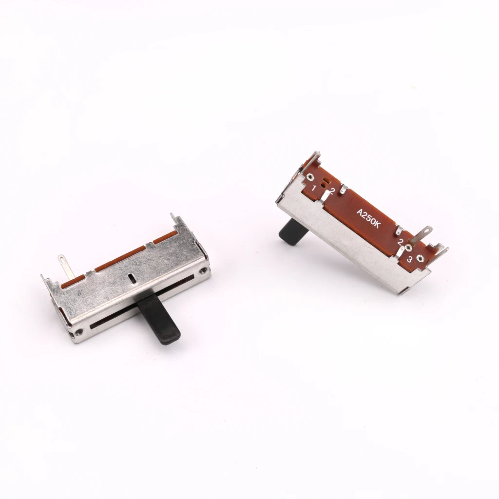

1PC Metal A250K KΩ Slide Potentiometer Pot Guitars DIY Parts