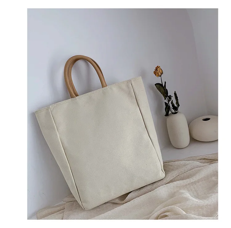 New fashion simple leisure Tote Bag student schoolbag large capacity canvas briefcase