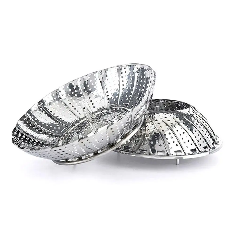 

Steamer Shelf Cookware Kitchen Accessories 1 PC Multifunction Durable Steamer Rack Steel Pot Steaming Tray Stand