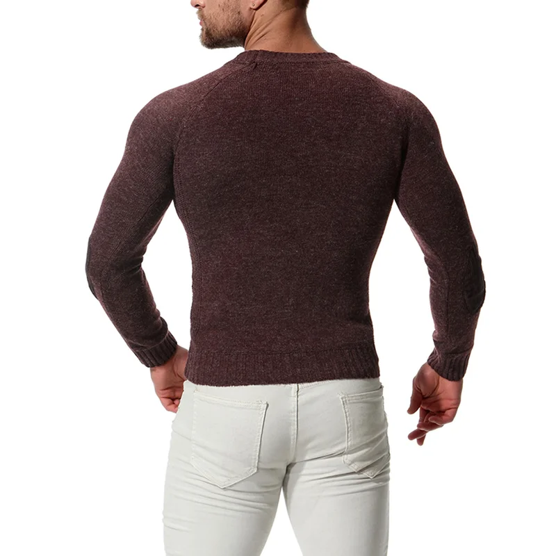 2019 взрывобезопасные модели Весна-Осень новинка мужской Однотонный свитер с