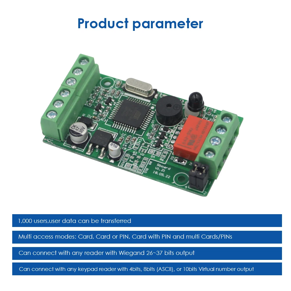 

Sboard мини одна дверь Controller 1000, данные 26 ~ 37 бит, передаваемые выходные данные могут взаимодействовать с пользователями