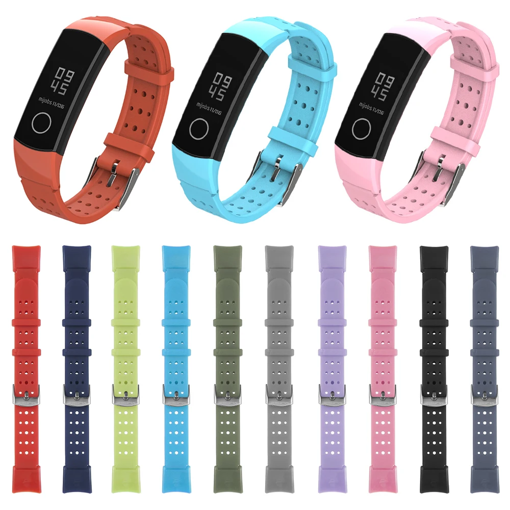 Новые защитные силиконовые спортивные цветные браслеты сменные для Huawei Honor Band 5