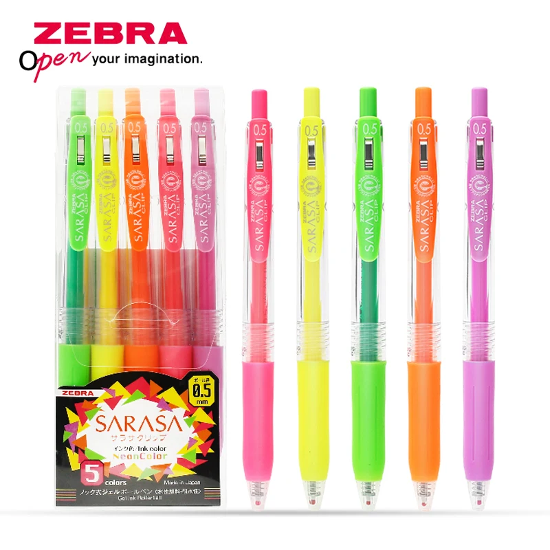 

Японская гелевая ручка ZEBRA SARASA JJ15 3 шт. 0,5 мм Студенческая карманная цветная гелевая ручка