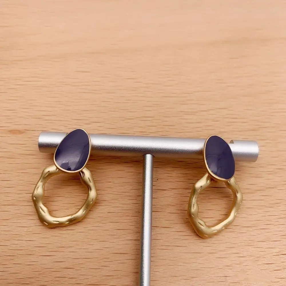 Матовые золотые серьги модные ювелирные изделия для свадебной вечеринки подарки