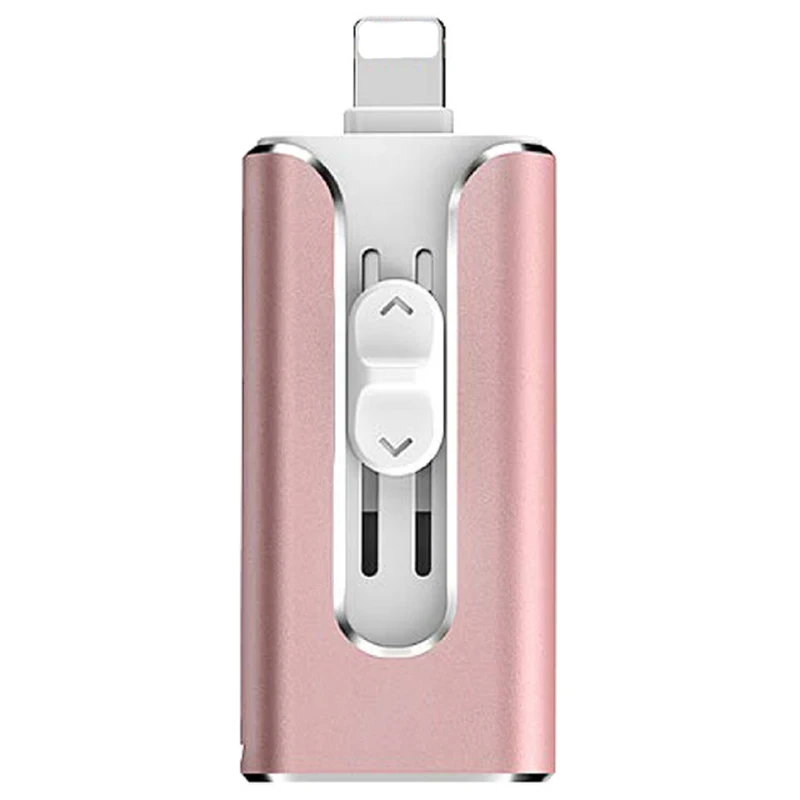 Y12-USB3.0-Rose 3 в 1 OTG USB флеш-накопитель Флешка 3,0 16 ГБ 32 ГБ 64 ГБ 128 ГБ флеш-накопитель для iphone 8 7 Plus 6 6s Plus 5s ipad карта памяти ФЛЕШКА usb c flash флешка мини small usb drives - Цвет: Y12-USB3.0-Rose