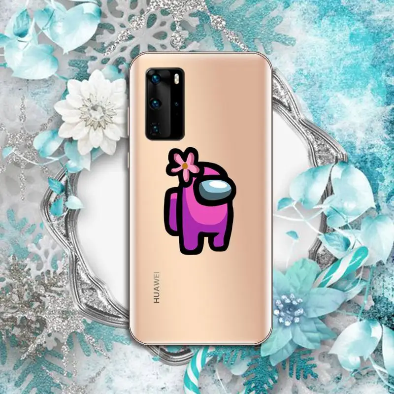 

Among Us Game Phone Case Transparent for huawei honor P 40 30 20 lite Pro 10 i 8 9 x p smart 2019