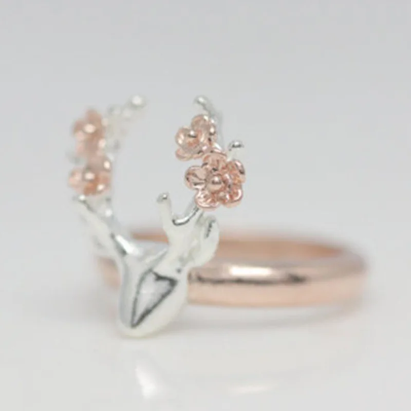 Винтажные кольца в виде оленя розового золотого и серебряного цветов для женщин