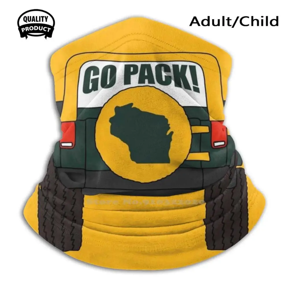 

Green Bay Wisconsin Go Pack Shirts Stickers Gifts Cotton Breathable Soft Warm Mouth Mask Wisconsin Green Bay Madison Pack