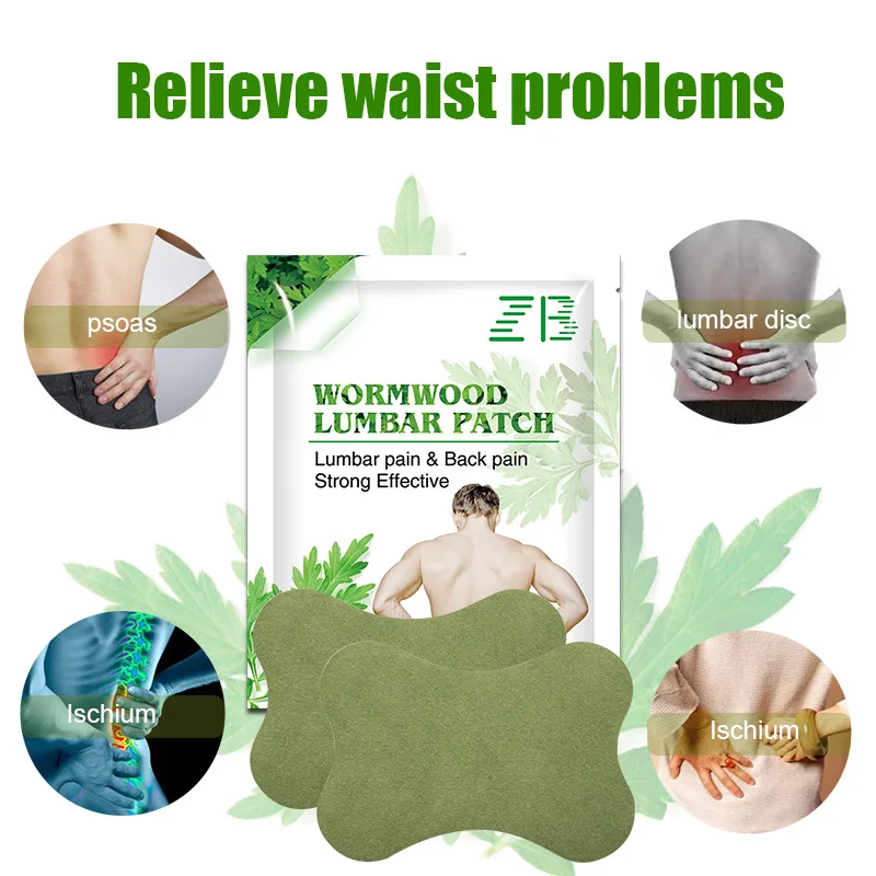 12 шт./корт. Полынь наклейки для поясничного отдела позвоночника медицинский