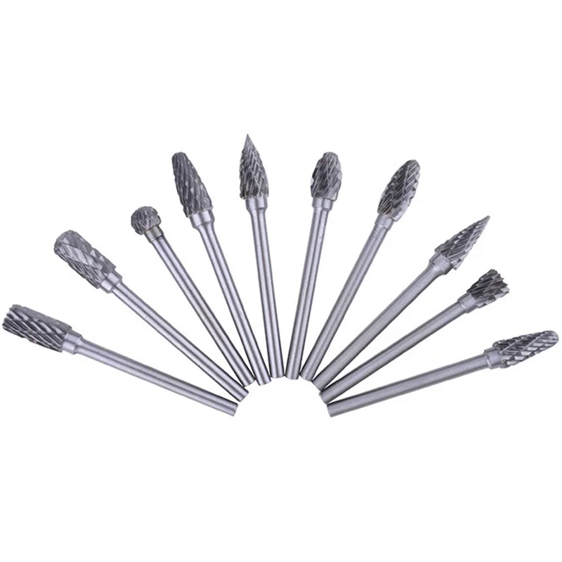 Double Thread Tungsten Steel Drill Bit Rotary Burr Grinding 3mm Handle Electric Grinder Accessories Head | Инструменты