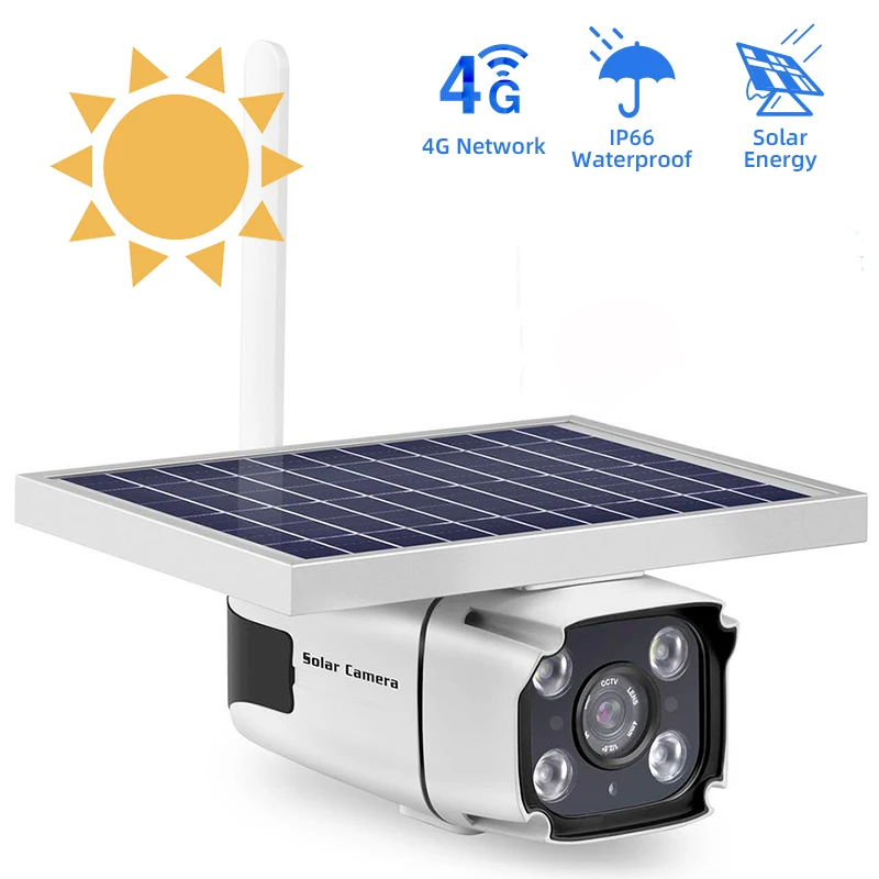 

[DHL] 4G Солнечная камера 1080P 5,5 W Водонепроницаемая наружная IP солнечная панель Батарея камера Аудио беспроводная камера видеонаблюдения