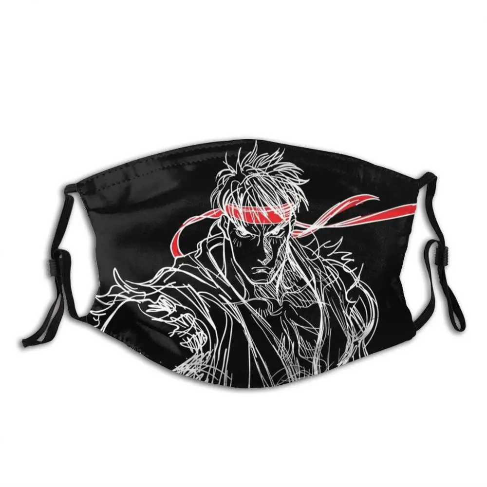Забавная крутая Тканевая маска для уличного воина Ryu Hadouken Balrog Vega Akuma Chun Li Blanka Cammy