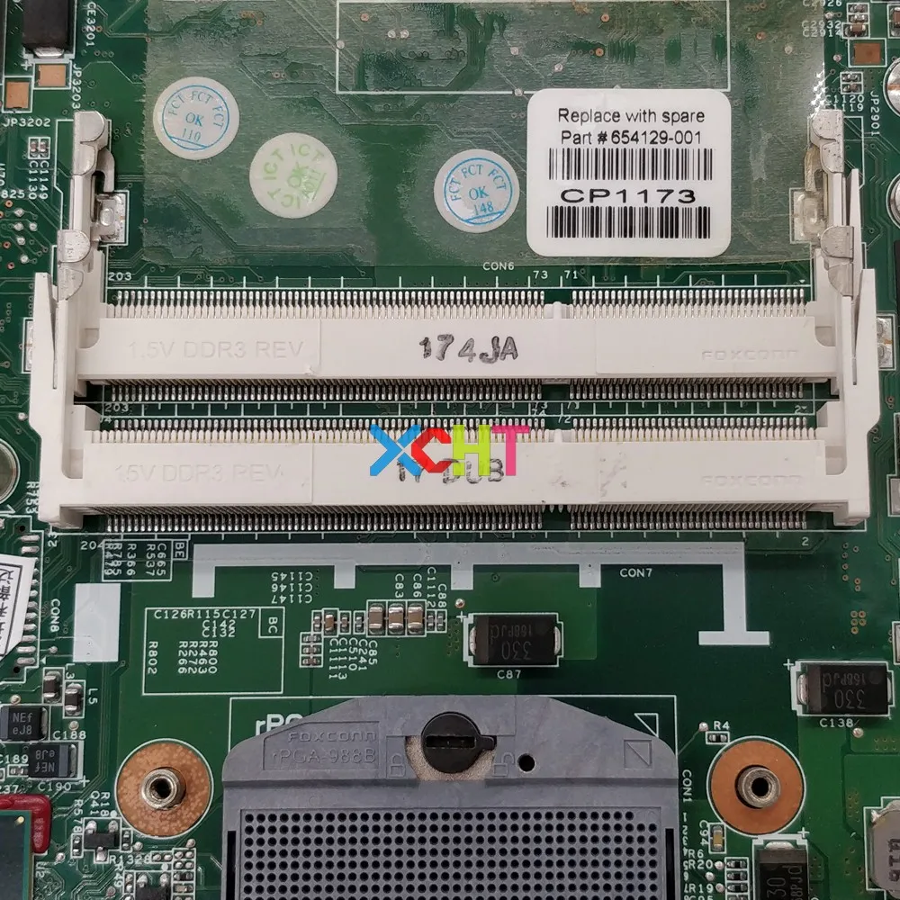 Протестированная материнская плата для ноутбука HP ProBook 6560B 8560P Series 654129 001