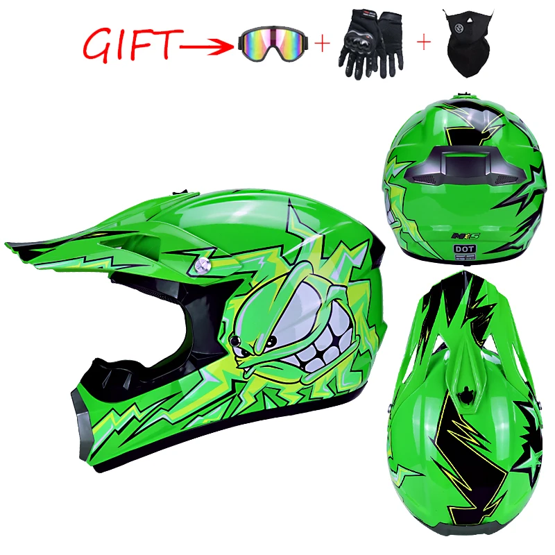 Новинка, шлем для мотокросса, ATV, moto cicleta, Casque, moto Casco, внедорожный, грязный, велосипедный шлем, мужской, мотоциклетный шлем, подходит для детей, в горошек - Цвет: 7