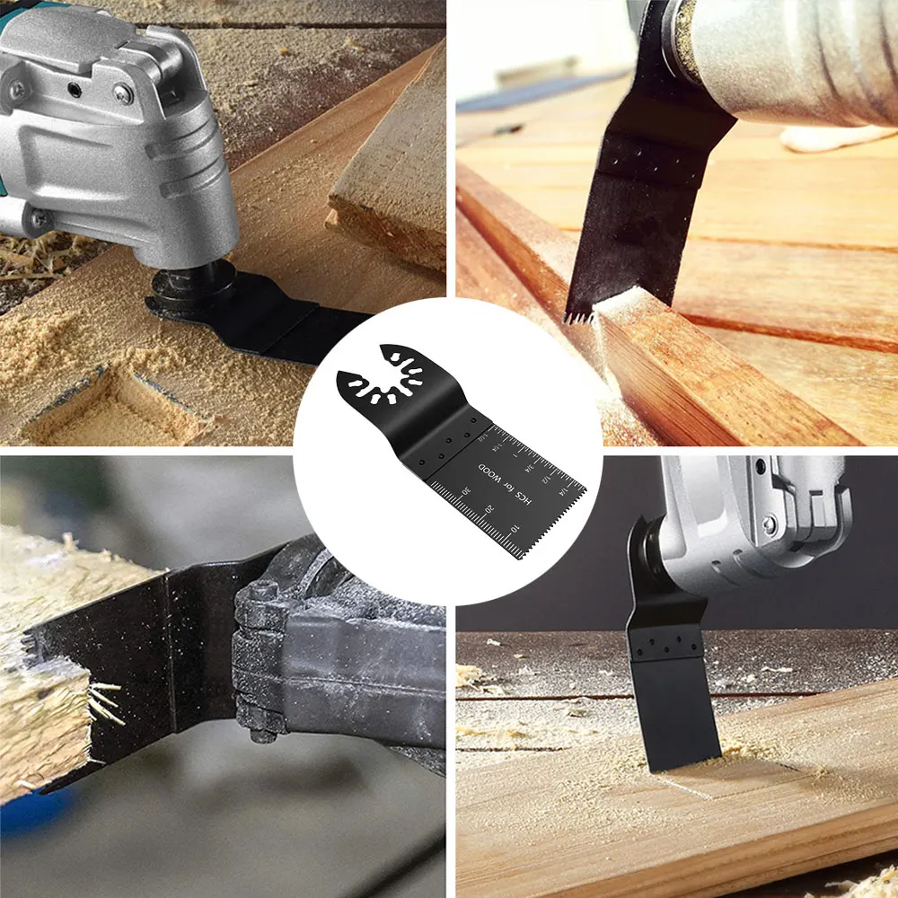 

Oscillating Saw Blades Quick Release Saw Kit Multi-Function Universal Wood Metal Plastics Cutting Saw Blades Power Tool Bits