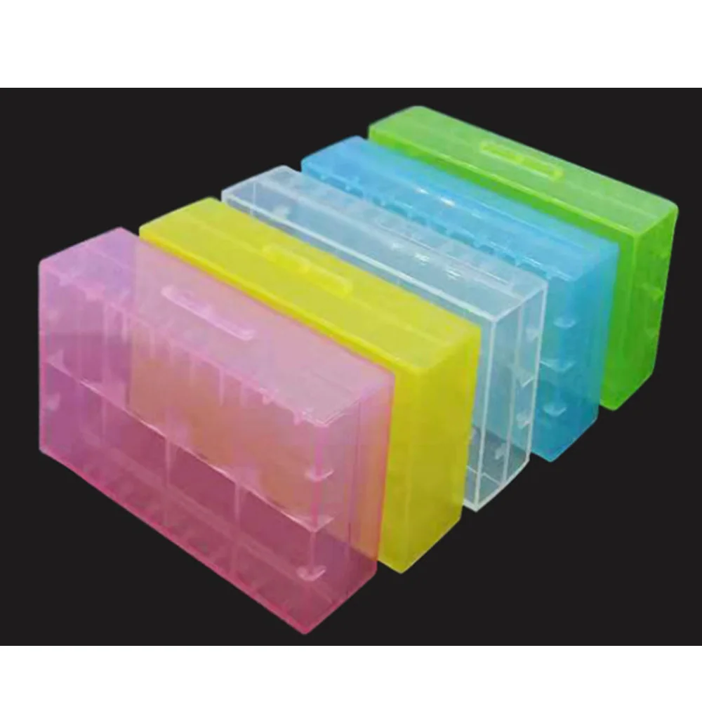 Дешевый 10 шт AJQQ 18650 CR123A 16340 коробка для аккумулятора прозрачный пластиковый