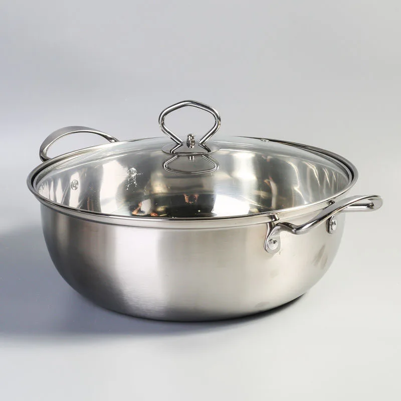 Пароварка из нержавеющей стали композитное дно Толстая двойная ручка для супа