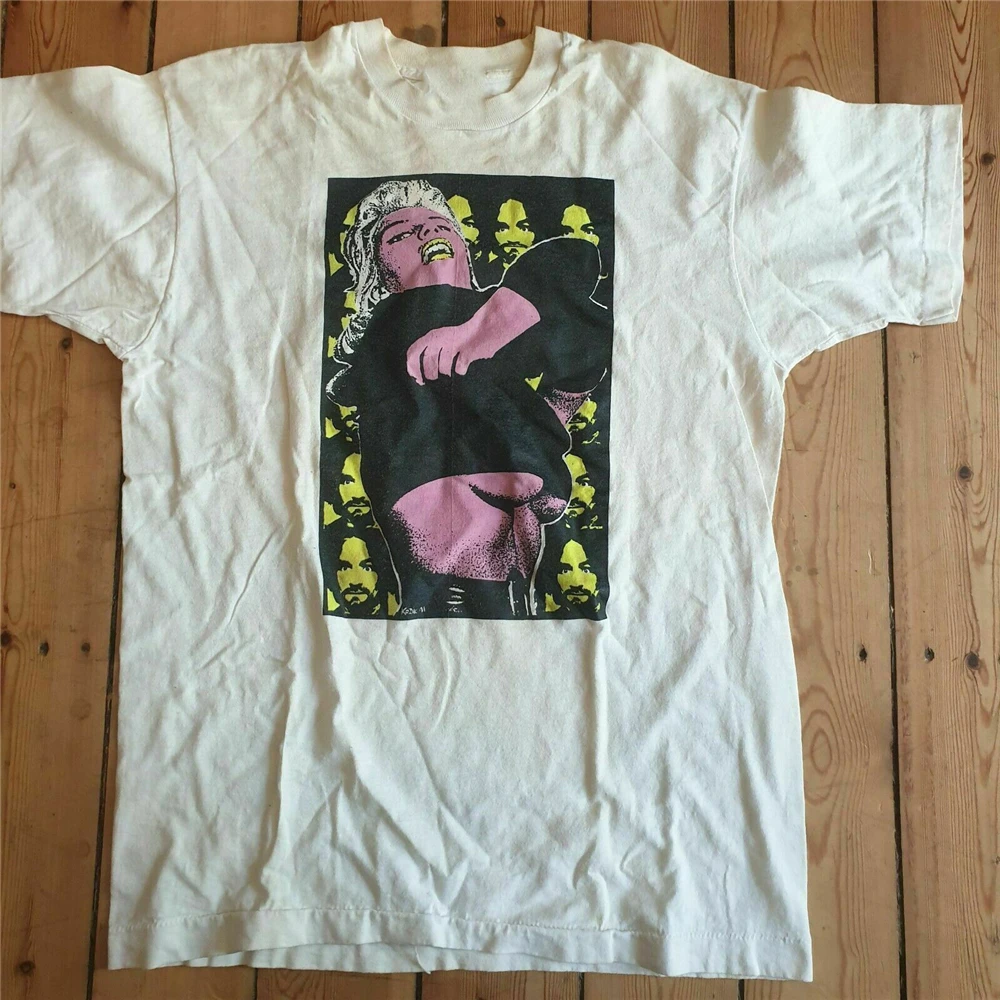 Charles Manson 1991 Винтажная Футболка Frank Kozik Lowbrow Coop jamams Топ США Пользовательские