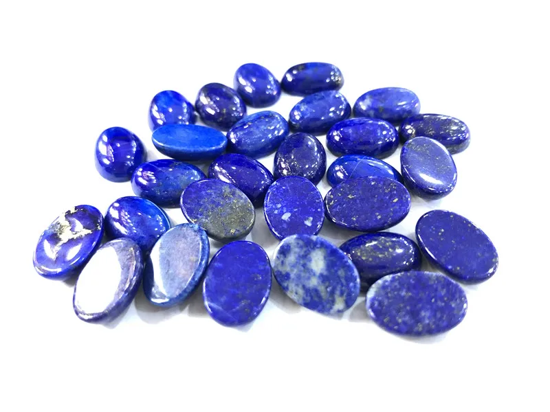 

Fashion natural lapis Lazuli Oval CAB CABOCHON beads for jewelry making 10x14mm wholesale semi-precious stone free shipping