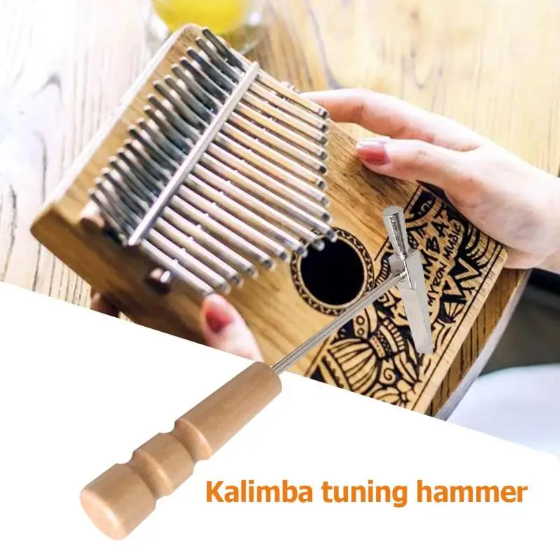 Для всех Размеры калимба из дерева с длинной ручкой металла игрушечное пианино