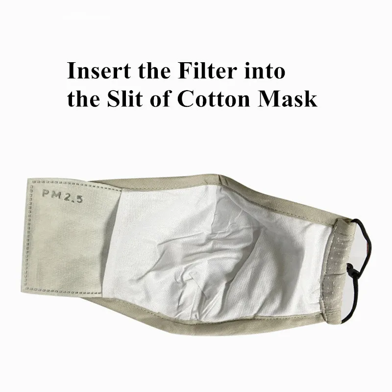 5-слойный фильтр с активированным углем для маски лица PM2.5 от пыли и смога