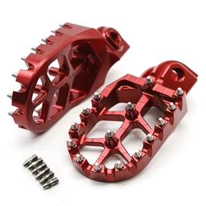 For 250 SX-F/XC-F 2016-2020 CNC Aluminum Motorcycle Dirt Pit Pivot Bike Sharp Teeth Foot Pegs Footpegs Footrests Pedals