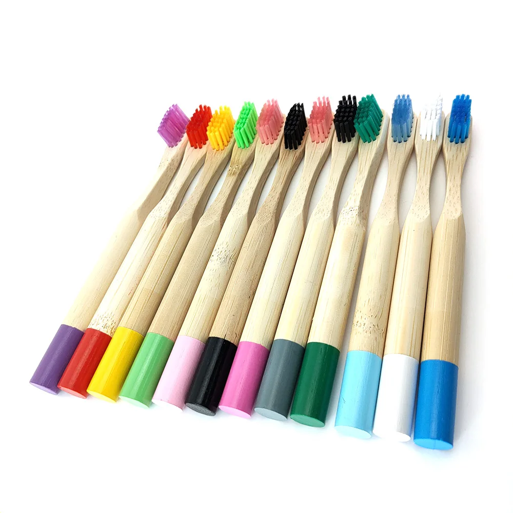 20PCS Adult/Kid Environmental Bamboo Charcoal Toothbrush For Oral Care Teeth Cleaning Eco Friendly Wooden Soft Bristle No Box | Красота и