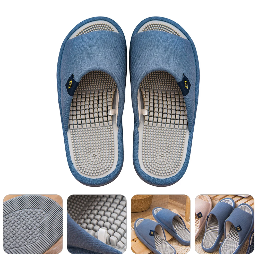 

1 Pair Thick-soled Foot Massage Slippers Indoor Comfortable Massage Sandals