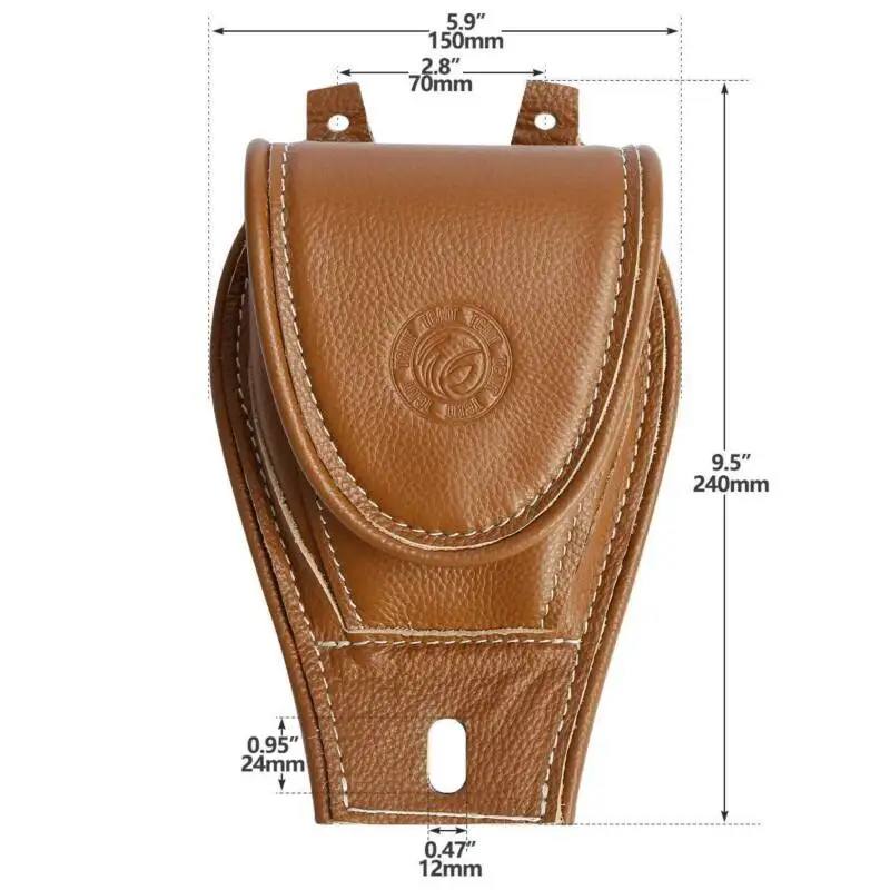 Мотоциклетный кожаный чехол на бретелях для индийского вождя Винтаж 2014-2019 Темный