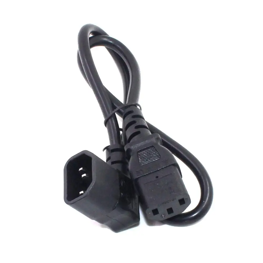 Прямоугольный Удлинительный кабель IEC 320 C14 Male C13 Female для PDU питания 0 3 м