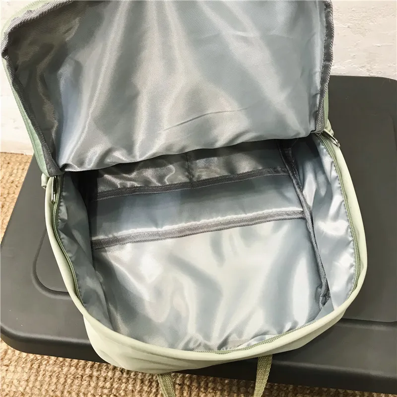 Новый Повседневный холщовый Модный женский рюкзак однотонные школьные ранцы для