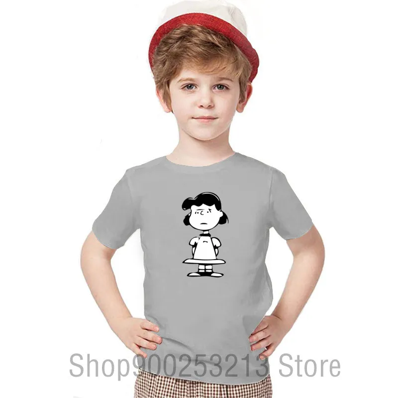 Новая детская футболка с рисунком mafalda linus fumetti Детская аниме одежда для мальчиков