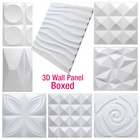 Декоративная настенная 3D панель, s в бриллиантах, матовый белый дизайн, 30x30 см, Настенные обои, настенная плитка-форма, 3D настенные наклейки, ванная комната, кухня