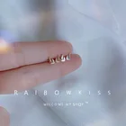 Новые серьги-гвоздики в виде замка для женщин, Простые Модные полые креативные дизайнерские милые маленькие ювелирные изделия в подарок принцессы для девочек на день рождения, оптовая продажа