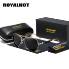 Очки солнцезащитные RoyalHot для мужчин и женщин, Поляризационные солнечные аксессуары в овальной оправе, для вождения, 90097