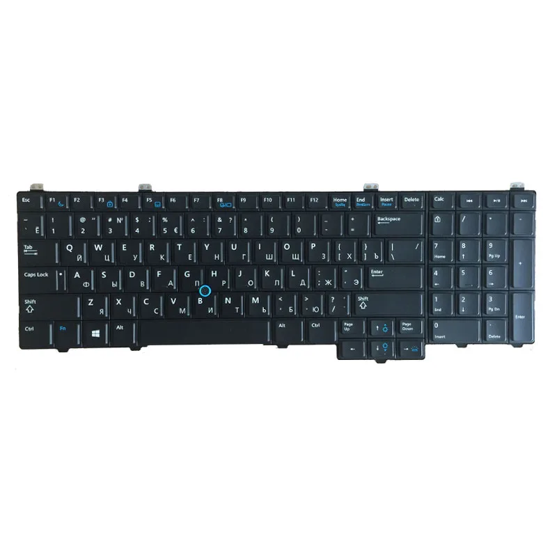 Новая русская клавиатура для ноутбука DELL Latitude 15 5000 E5540 с мышей и черной