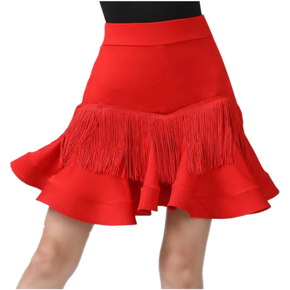 

Ballroom Latin Dance Dress Women Competition For Girls Performance Adult Latin Skirt Dance Ballroom Salsa Fringed Skirts