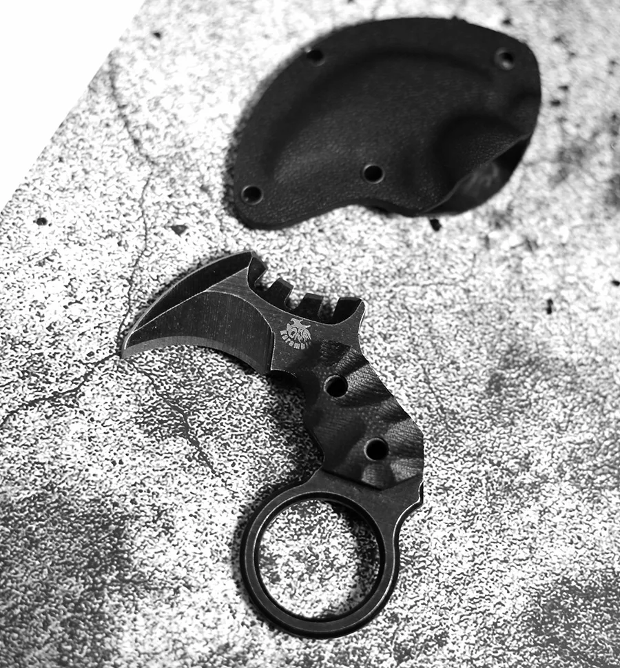 Мини EDC небольшой зажим челюсти Karambit Открытый выживания тренировочный