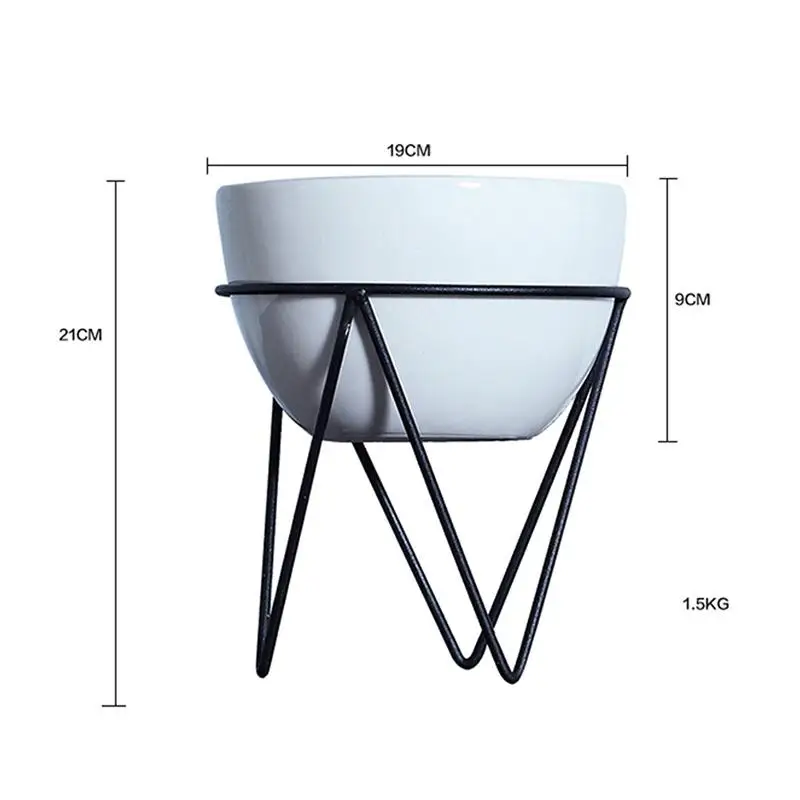 Мясистые растения для цветов горшок железный гидропонного искусства настольный