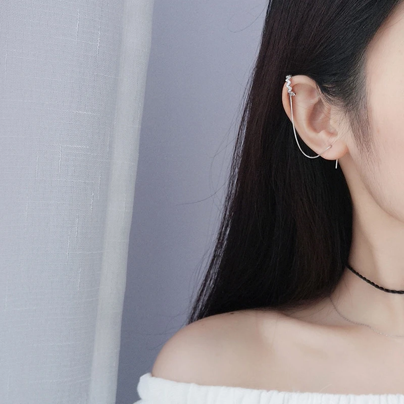 Новые женские серьги-каффы с кисточками серьги резьбой идеальный подарок на день