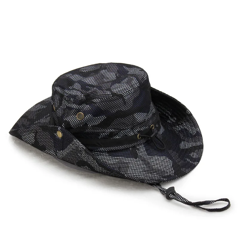 Одноцветные солнцезащитные шляпы для мужчин уличная рыболовная Кепка с широкими