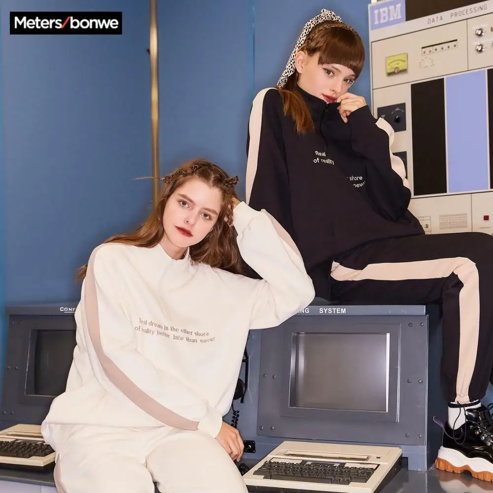 Metersbonwe весна 2020 новинка свитер с высоким воротником для женщин модная Женская