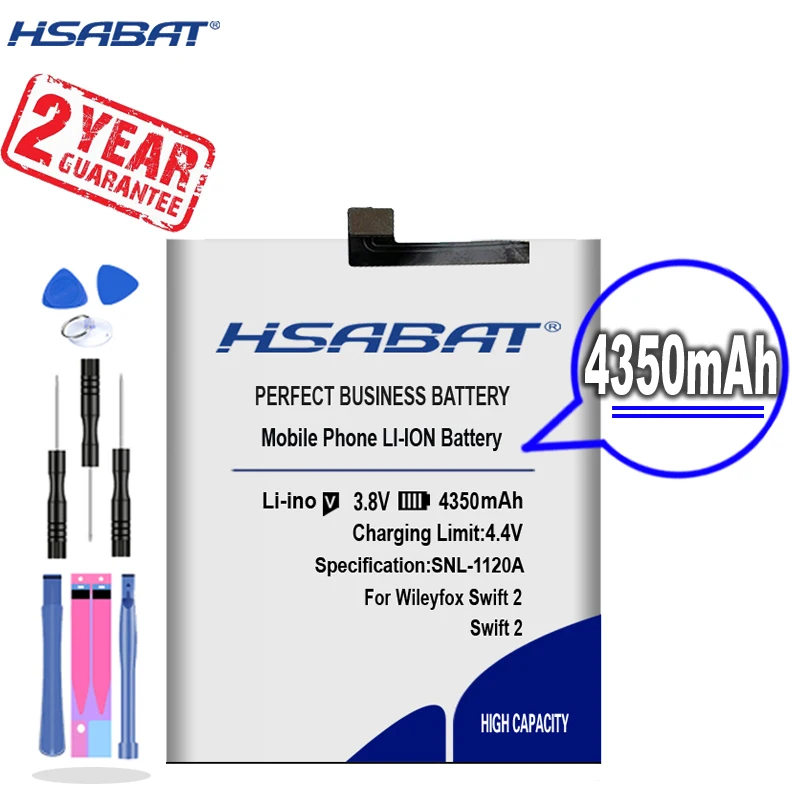 Новое поступление [HSABAT] сменный аккумулятор на 4350 мАч для Wileyfox Swift 2 /2 Plus |