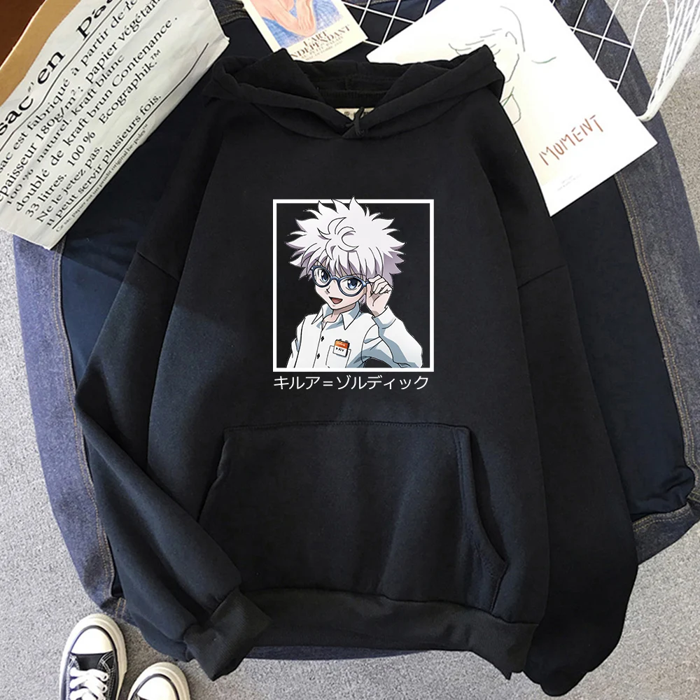 

Hunter X Hunter Hoodies Men Women Pullovers Spring Hoodie Sweatshirts Killua Zoldyck Anime Hoody Loose Streetwear Purple Tops