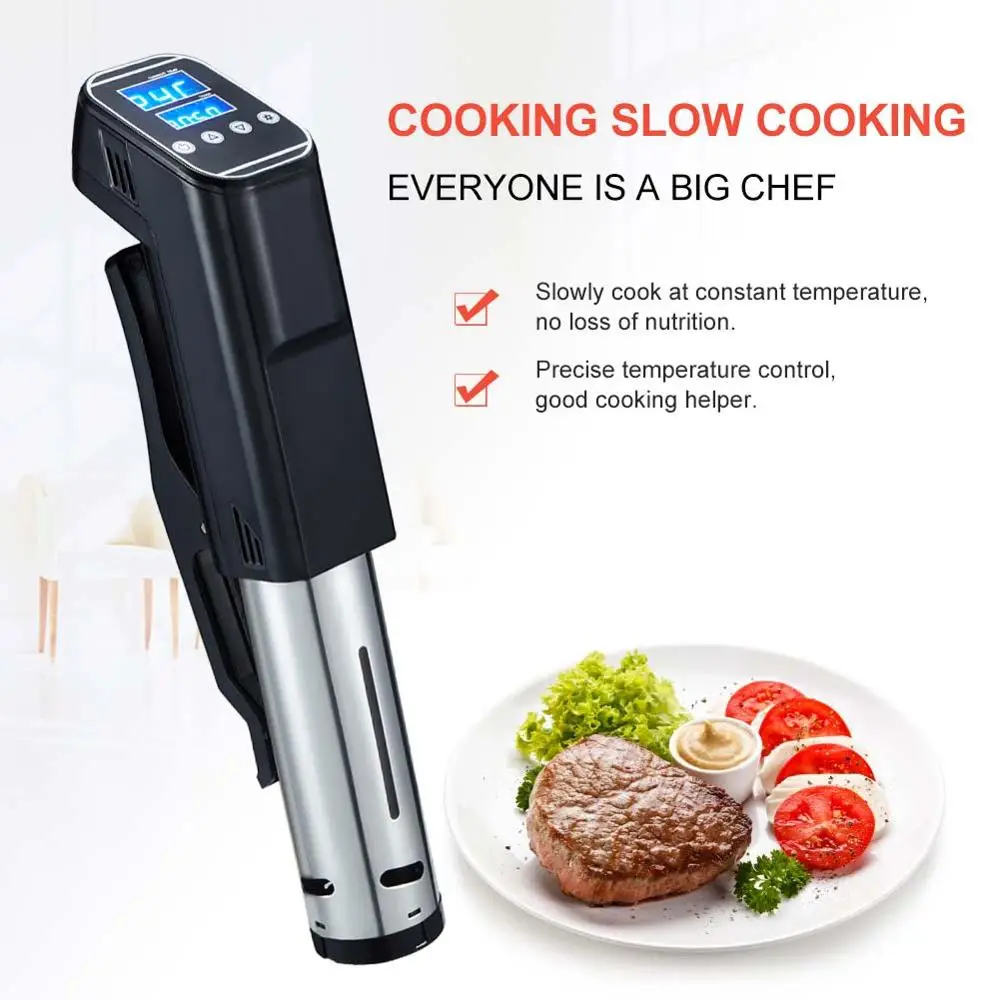 IPX7 Водонепроницаемая вакуумная Мультиварка Sous Vide циркулятор погружения с ЖК