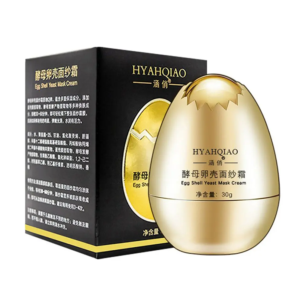 

Egg Shell Yeast Mask Cream Moisturize And Remove Blackhead Deeply Nourish Skin Balance Water And Oil Of Skin