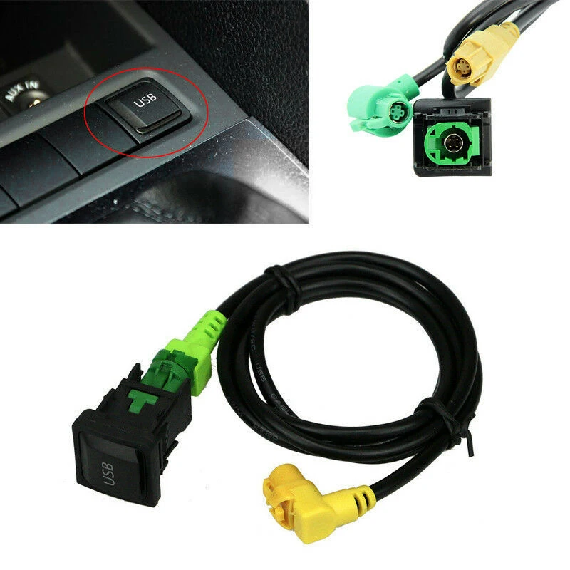 car usb aux switch cable usb audio adapter rcd510 rns315 for passat b6 b7 golf 5 mk5 golf 6 mk6 jetta 5 mk5 cc free global shipping