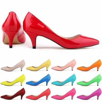 

2021 New Women Leather High Hee Pumps Pointed Toe Work Pump Stiletto Wedding Shoes Office Career Elegant Pumps lady's shoes